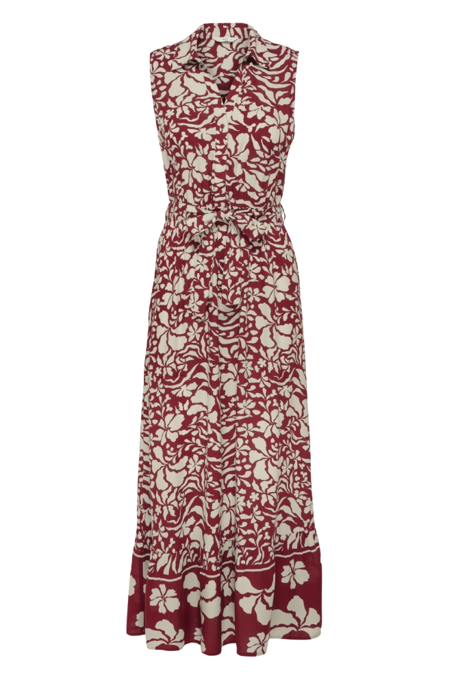 ONLVIBE LIFE S/L SHIRT LONG DRESS W 15360933 Merlot